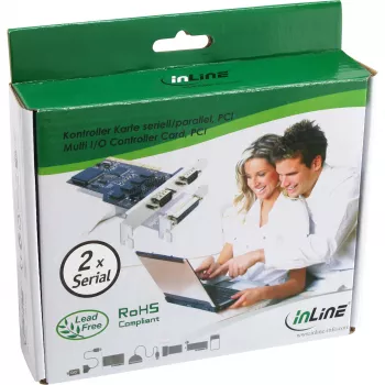 InLine PCI Multi-I/O radič karta 2 DB9 sériové rozhrania