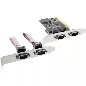 InLine PCI Multi I/O radič karta 4 DB9 sériové porty