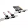 InLine PCI Multi I/O radič karta 4 DB9 sériové porty