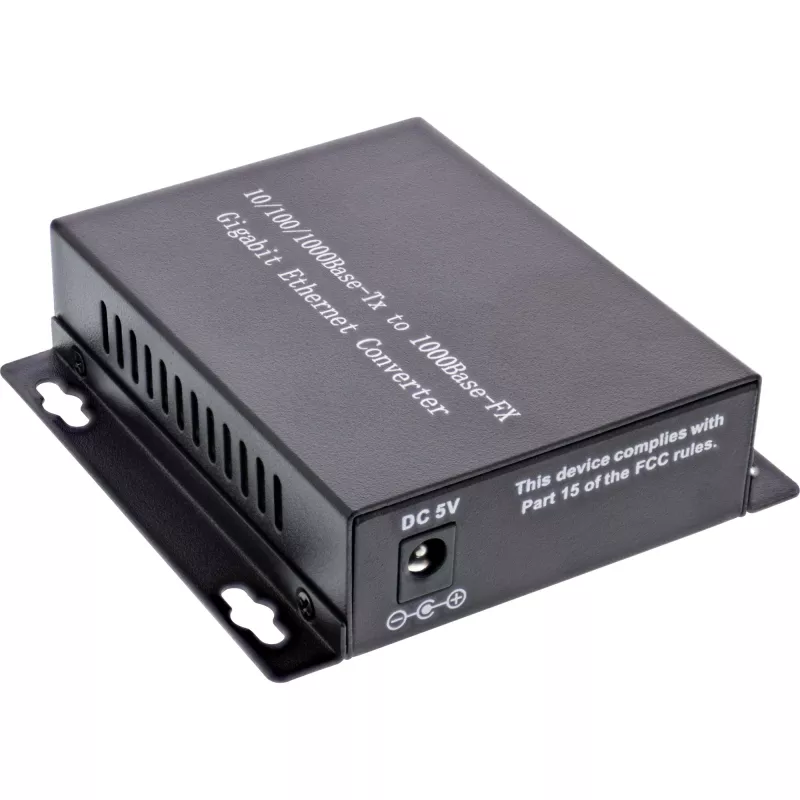 InLine sieťový media konvertor 10/100/1000Mb/s TP na FO (SC Duplex), MM, 550m
