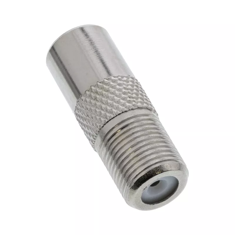 Koaxiálny adapter IEC konektor samec anténa na F konektor samica InLine 69915D