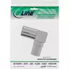 InLine anténny koaxiálny adapter IEC konektor samec na konektor samica zahnutý kov 69915M