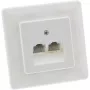 InLine ISDN nástenná zásuvka 2x RJ45 konektor samica 2x 8 port 69989C