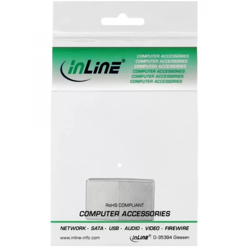 InLine Cat.5e spojka patch kábla 2x RJ45 konektor samica tienená rovná