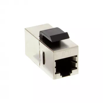 InLine RJ45 modul konektor samica na samicu SNAP-In Cat.6 STP 74206M