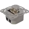 InLine 75602K nástenná zásuvka, nadomietková alebo podomietková montáž, 2x RJ45 vertikálna