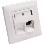 InLine rámiková sada pre 2x RJ45 samica/LSA vložku, Keystone SNAP-In, RAL9010