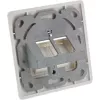 InLine rámiková sada pre 2x RJ45 samica/LSA vložku, Keystone SNAP-In, RAL9010