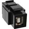 InLine USB 2.0 Snap-In modul, USB 2.0 A konektor samica/samica, biele puzdro
