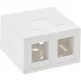 InLine nadomietková zásuvka pre Keystone 2x RJ45 biela 76202B