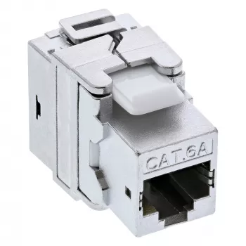 InLine Premium RJ45 Keystone Jack Snap-In modul Cat.6a, s krytom proti prachu