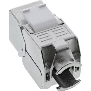 InLine RJ45 Keystone Jack Snap-In modul Cat.8.1 plochý kovový 1 ks
