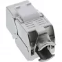 InLine RJ45 Keystone Jack Snap-In modul Cat.8.1 plochý kovový 1 ks
