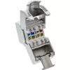 InLine RJ45 Keystone Jack Snap-In modul Cat.8.1 plochý kovový 1 ks