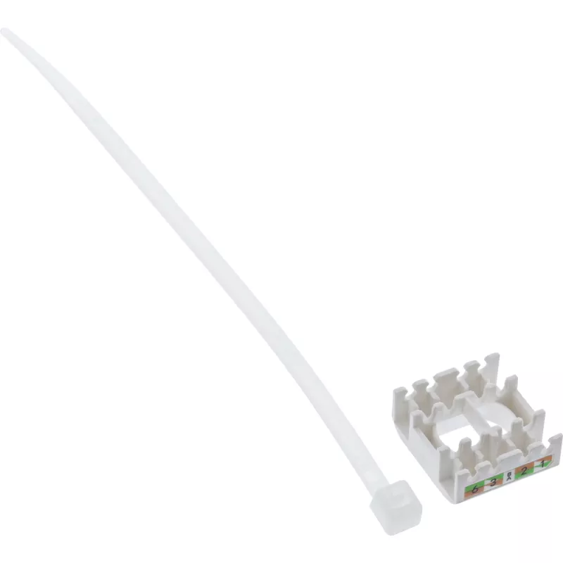 InLine RJ45 Keystone Jack Snap-In modul Cat.8.1 plochý kovový 1 ks
