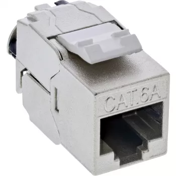 InLine Keystone RJ45 Jack úzky, SNAP-In, Cat.6A, integrovaná káblová spona