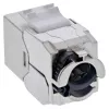 InLine Keystone RJ45 Jack úzky, SNAP-In, Cat.6A, integrovaná káblová spona
