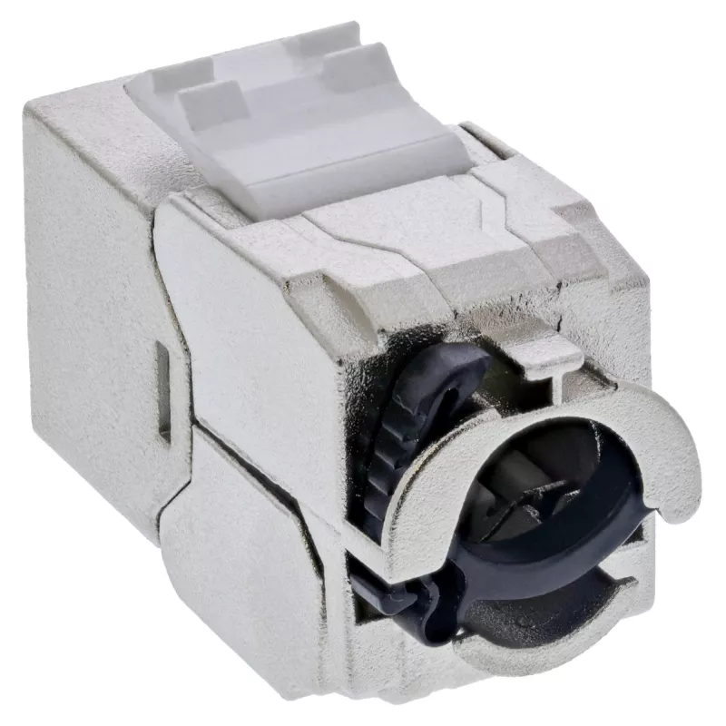 InLine Keystone RJ45 Jack úzky, SNAP-In, Cat.6A, integrovaná káblová spona