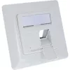 InLine rámiková sada pre 2x RJ45 Keystone SNAP-In, biela RAL9010