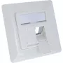 InLine rámiková sada pre 2x RJ45 Keystone SNAP-In, biela RAL9010