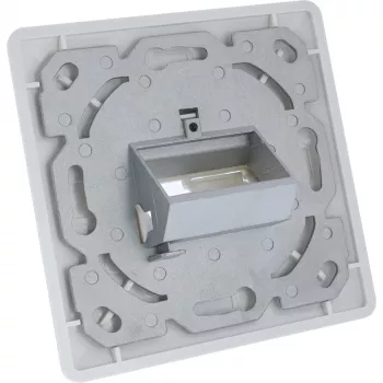 InLine rámiková sada pre 2x RJ45 Keystone SNAP-In, biela RAL9010