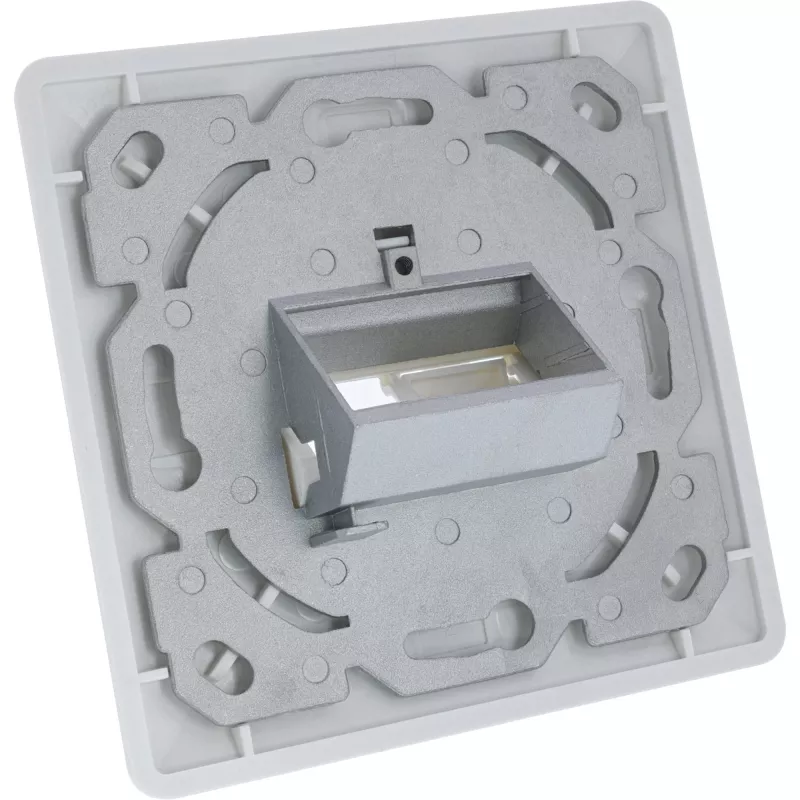 InLine rámiková sada pre 2x RJ45 Keystone SNAP-In, biela RAL9010
