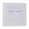InLine rámiková sada pre 2x RJ45 Keystone SNAP-In, biela RAL9010