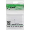 InLine rámiková sada pre 2x RJ45 Keystone SNAP-In 90°, biela RAL9010