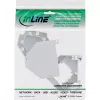 InLine Keystone SNAP-In držiak optického Keystone modulu, 1 port pre lištu DIN
