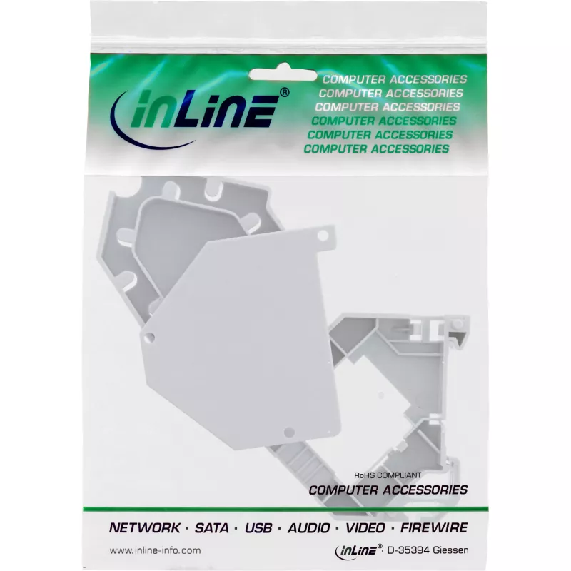 InLine Keystone SNAP-In držiak optického Keystone modulu, 1 port pre lištu DIN