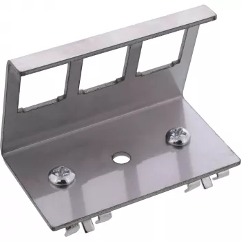 InLine 76203E kovový Keystone Snap-In držiak na lištu DIN, 3-násobný