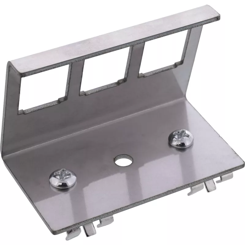 InLine 76203E kovový Keystone Snap-In držiak na lištu DIN, 3-násobný