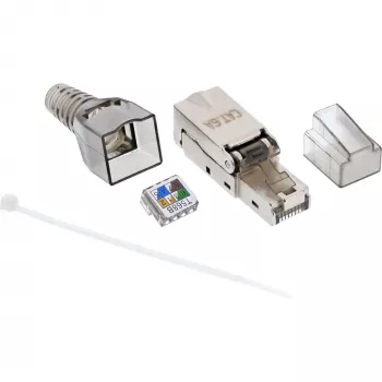 InLine RJ45 konektor samec Cat.6A 500MHz na montáž v teréne tienený 76204A