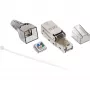 InLine RJ45 konektor samec Cat.6A 500MHz na montáž v teréne tienený 76204A