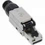 InLine RJ45 konektor samec Cat.6A 500MHz, na montáž v teréne, tienený, so skrutkovacím krytom