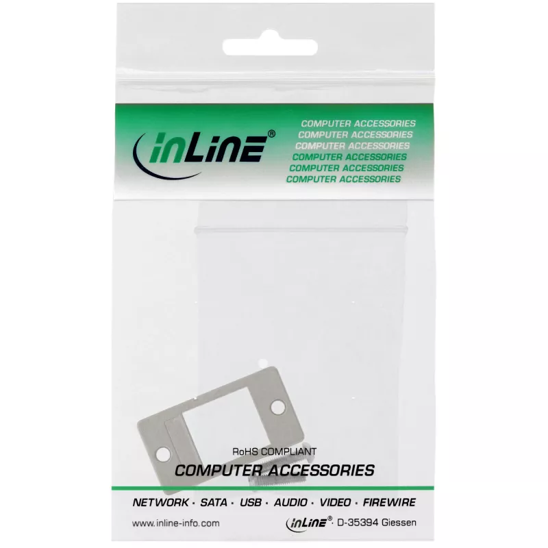 InLine Keystone SNAP-In držiak modulu, samostatný, kovový, pre ploché povrchy
