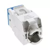 InLine Keystone RJ45 konektor samica, tienený, Cat.6A, modrý, balenie 8 ks