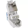 InLine Keystone RJ45 konektor samica, tienený, Cat.6A, modrý, balenie 8 ks