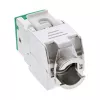 InLine Keystone RJ45 konektor samica, tienený, Cat.6A, zelený, balenie 8 ks