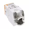 InLine Keystone RJ45 konektor samica, tienený, Cat.6A, oranžový, balenie 8 ks
