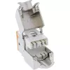 InLine Keystone RJ45 konektor samica, tienený, Cat.6A, oranžový, balenie 8 ks