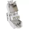 InLine Keystone RJ45 konektor samica, tienený, Cat.6A, čierny, balenie 8 ks
