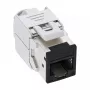 InLine Keystone RJ45 konektor samica, tienený, Cat.6A, čierny, balenie 8 ks