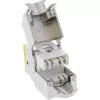 InLine Keystone RJ45 konektor samica, tienený, Cat.6A, žltý, balenie 8 ks