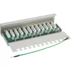 InLine Patch Panel Cat.6 12 portov na stôl/montáž na stenu svetlosivý RAL7035