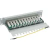InLine 10 palcový Cat.6 Patch Panel 12 portov 1U svetlosivý RAL7035