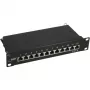 InLine Patch Panel 10 palcov Cat.6 12 portov 1U čierny RAL9005