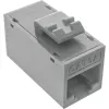 InLine Keystone RJ45 konektor samica, netienený, Cat.6A, balenie 8 ks, sivý