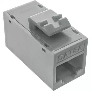 InLine Keystone RJ45 konektor samica, netienený, Cat.6A, balenie 8 ks, sivý