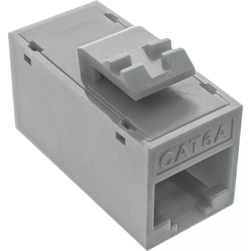 InLine Keystone RJ45 konektor samica, netienený, Cat.6A, balenie 8 ks, sivý